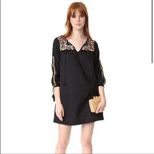 MADEWELL Boho Embroidered Floral Peasant Dress